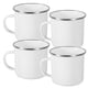 thumbnail image 3 of Great! Here\'s a polished product description for the **"4pcs Portable Enamel Camping Cup Lightweight Enamel Mug With Handle Travel Mug For Outdoor, 3 of 5