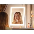 thumbnail image 2 of Gvnkvn Lighted Makeup Mirror, 17.2"x13.6" Hollywood Vanity Mirror with Lights, Three Color Modes, Smart Touch Control, 360&Acirc;&deg;Rotation,with 5X Magnifying, 2 of 9