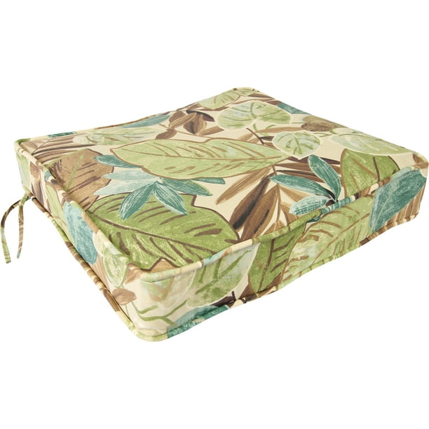 Outdoor 22" x 21" x 4" Boxed Edge Chair Cushion Soliceto Malt