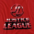 thumbnail image 2 of JLA 8 Bit JLA Women's T Shirt, Red, Small, 2 of 6