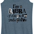 thumbnail image 3 of Instant Message - Libra Indecisive - Women's Racerback Tank Top, 3 of 6