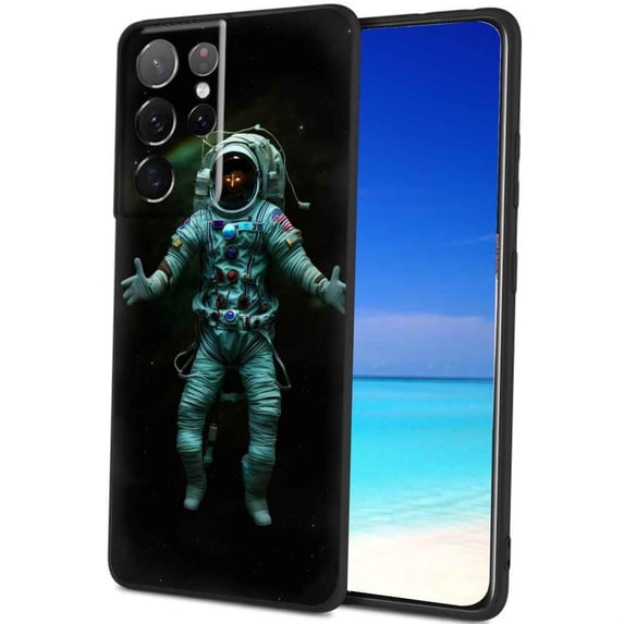 Compatible with Samsung Galaxy S22 Ultra Phone Case, Cosmonaut-43 Case Silicone Protective for Teen Girl Boy Case for Samsung Galaxy S22 Ultra