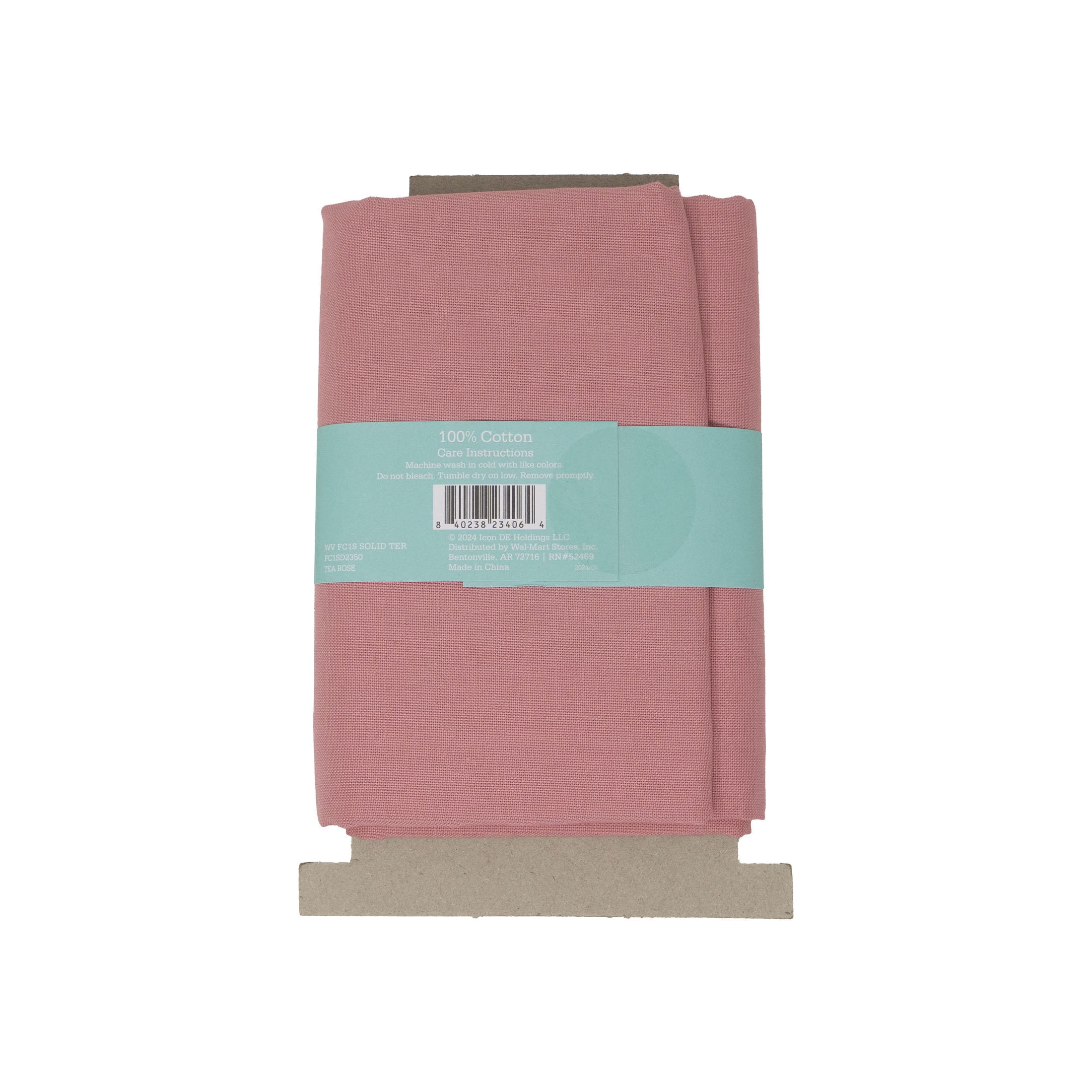 Waverly Inspirations 1 Yard Cut 100% Cotton Solids Fabric, Tea Rose, 44" Wide for Quilting & Sewing