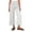 White, variant on CHUMUD Women Linen Pants Casual Loose High Waist Boho Wide Leg Cropped Palazzo Beach Pants Summer Outfits 2025 Trendy