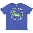 thumbnail image 3 of Inktastic Praying Mantis with Flowers and Leaves Youth T-Shirt, 3 of 5
