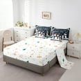 thumbnail image 5 of Castle Fairy Kawaii Xmas Snowman 7-Piece Twin Bedding Sets for Kids Children Boys Girls,Happy New Year Bedding Comforter Set,Merry Christmas Breathable Sheet Sets,Super Cozy Room Decor, 5 of 8