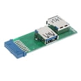 thumbnail image 1 of Tablero Convertidor de Adaptador USB 3.0 Perfecl de 20 Pines a Doble Puerto USB 3.0, 1 of 7
