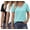 LightBlue-White-Black, variant on MOSHU 3 Pack T-Shirts for Women Short Sleeve Summer Womens Tops Casual Women T-shirts Summer Outfits