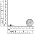 thumbnail image 3 of Gem Stone King 0.66 Ct Round Blue Sapphire 925 Sterling Silver Ring, 3 of 3