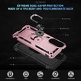 thumbnail image 7 of Dteck Case for Samsung Galaxy S25 Edge,Military Grade Drop Impact Case 360 Metal Rotating Ring Kickstand Holder Armor Heavy Duty Shockproof Cover for Galaxy S25 Edge,Rosegold, 7 of 7