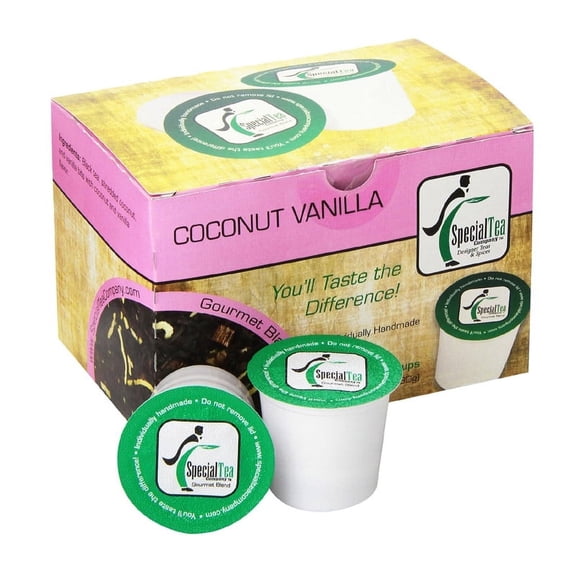 Special Tea Coconut Black Tea with Vanilla Flavor Single Serve Cups