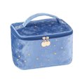 thumbnail image 1 of Bolso del maquillaje del terciopelo con los bolsos cosméticos de la manija con el tenedor del cepillo del maquillaje, 1 of 5