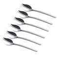 thumbnail image 1 of 6pcs Dual Purpose Noodle Salad Spoon Fork Stainless Steel Dinner Tableware for Eating (Silver), 1 of 6