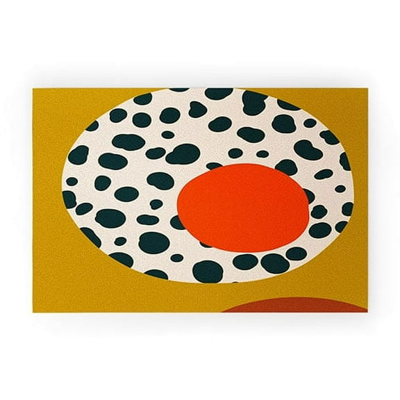 Society6 sandrapoliakov STILL LIFE WITH AN APPLE 30" x 20" Welcome Mat