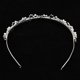 thumbnail image 2 of Nupcial Diadema Flor De Perla De Imitación Cabello Banda Tiara Yinane Diadema con flor de perla y diamantes de imitación, 2 of 8