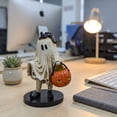 thumbnail image 5 of Thanksgiving Fall Halloween Decoration for Home Indoor Outdoor Clearance Under $5.00!Halloween Ghost Figurine With Ghost Statue Resin Decor For Halloween Tabletop Shelf Home Party Decorations, 5 of 7