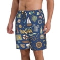 thumbnail image 2 of Balery Marine Nautical Traje de Baño Estilo Hawaiano para Hombre, Shorts de Secado Rápido con Bolsillos-3X-Large, 2 of 6