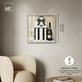 thumbnail image 5 of Black and White Striped Glam Shadowbox Print Fashion Art Prints by Art Remedy, Blonde Frame, 24 x 24, 5 of 7