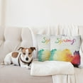 thumbnail image 4 of Ambesonne Saying Throw Pillow Cover 2 Pack, Spring Lettering, 20", Multicolor, 4 of 7