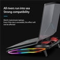 thumbnail image 3 of Gaming Laptop Cooler Two Fan radiator Durable Led Lighting Notebook Stand for Laptop 12-18 Inch Base Laptop Cooling Pad, 3 of 7