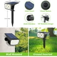 thumbnail image 6 of Nordic Hygge 6-Pack Solar Spot Lights Outdoor, 59 LED Solar Lights Outdoor Waterproof, Outdoor Solar Lights for Yard with 3 Lighting Modes, 6 of 8