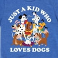 thumbnail image 3 of Disney Classics - Cats & Dogs - Just A Kid Who Loves Dogs - Toddler And Youth Short Sleeve Graphic T-Shirt, 3 of 5