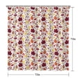 thumbnail image 4 of Autumn Leaves Harvest Thanksgiving Shower Curtain for Bathroom with Hooks and Weighted Hem, Polyester Fall Pumpkins Maple Waterproof Bath Curtains Hotel Style - Machine Washable,72x72in, 4 of 5