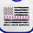 thumbnail image 4 of Inktastic Breast Cancer Awareness Pink Ribbons and Flag Boys or Girls Baby Bib, 4 of 4