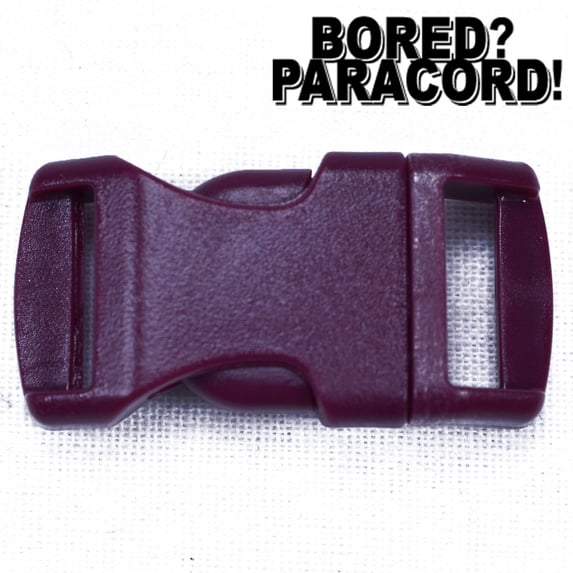 Burgundy 1/2 Inch Buckle - 5 pack - Great for Paracord