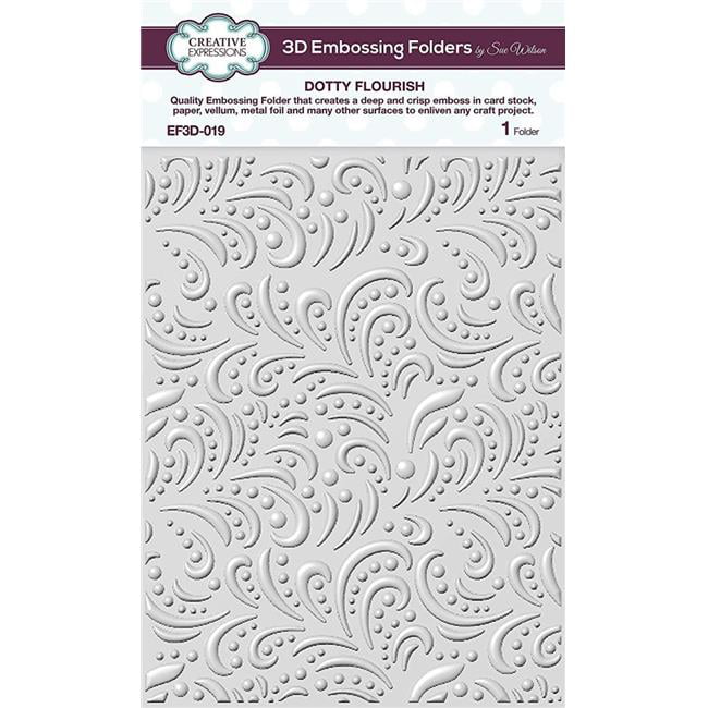 5 x 7 Gemini Cut and Emboss Folder-Flourishing Swirls