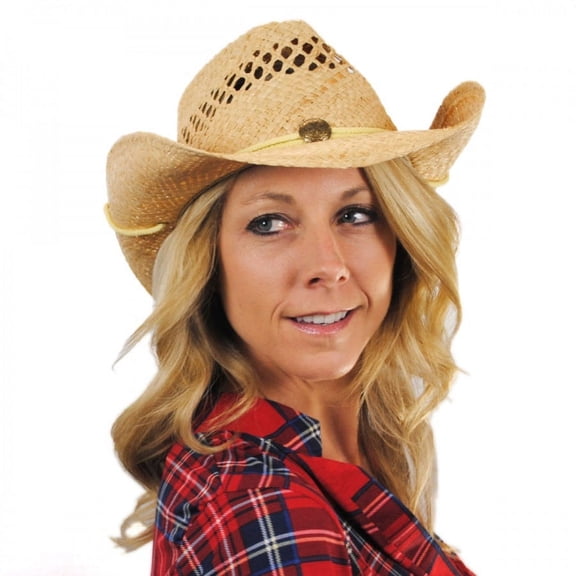 Maggie May Straw Western Hat - L/XL - Natural