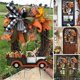thumbnail image 2 of Corona de otoño e invierno de Acción de Gracias con decoración de otoño y letrero de bienvenida color naranja yuxing, 2 of 5