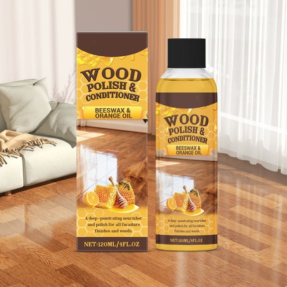 Natural Beeswax Orange Oil Wood Conditioner, Wood Polish Care Beeswax, Bees Wax Spray Furniture Polish, Natural Orange Oil Conditioner Spray for Floors