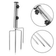 thumbnail image 2 of SHISUYAN Support de Parasol Portable Extérieur Base de Parasol de Plage pour Sable Herbe, 2 of 9