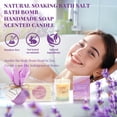thumbnail image 4 of Spa Gift Sets for Women, 9 Pcs Luxury Baskets Lavender Bath and Body Set for Holiday Birthday Gifts with Stainless Steel Tumbler, 4 of 8