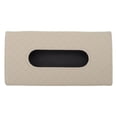 thumbnail image 1 of unbranded 1Ud Caja Porta Pañuelos Para De Auto En Cuero Sintético Beige Con Apertura Amplia Y Fijación Segura, 1 of 6