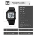 thumbnail image 2 of AURIGATE Luminous 50M Waterproof Digital Sports Watch, Large LCD Backlight Display Blue Silicone Strap Watch for Daily Outdoor Wear, 2 of 9