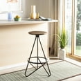 thumbnail image 2 of SAFAVIEH Galexia Mid-Century Retro Metal Bar Stool, Antique Copper, 2 of 10