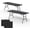 Black desktop + black spray plastic coating, variant on 6FT Portable Folding Table 2 Pack, with Carry Handle