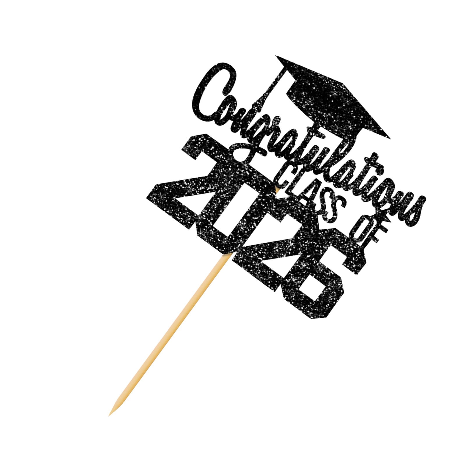 Class Of 2026 Glitter Graduation Cake Topper Congrats Grad Cake Decor 2026 Graduation Party Cake Pick For High School College Senior Graduation Celebration Cake Decoration