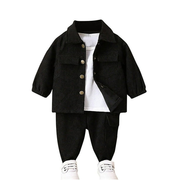 Odeerbi 6M-3Y Boys Outfits Chaqueta de Manga Larga Pantalones Set Dos Piezas Para Niños