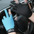 thumbnail image 3 of Mens Women Driving Gloves Summer UV Sun gloves Non Slip Touchscreen Two Finger Cut Gloves Outdoor Sunblock Gloves for Cycling Motorcycle, 3 of 9