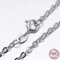 thumbnail image 2 of 10 pc Anti-Tarnish Rhodium Plated 925 Sterling Silver Cable Chains Necklaces with Spring Ring Clasps Platinum 22 inch 1.3mm, 2 of 4