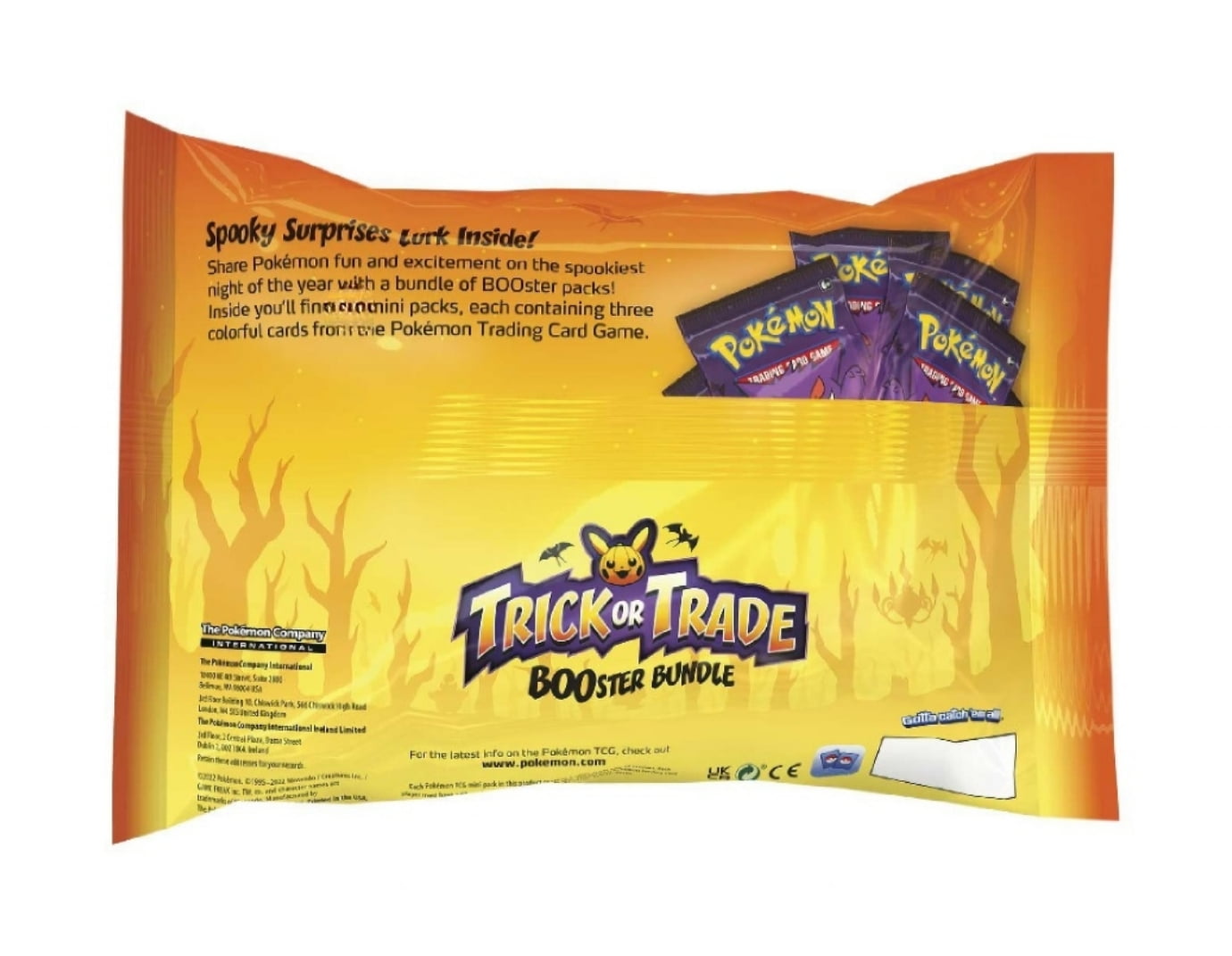 Pokemon Rare Trading Card Game Trick Or Trade Halloween