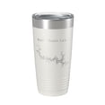 thumbnail image 1 of Bull Shoals Lake Map Tumbler Travel Mug Insulated Laser Engraved Coffee Cup Arkansas Missouri 20 oz White, 1 of 1