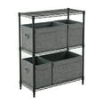thumbnail image 3 of 3 tier grey shelving 11.8x25.6x31.5in, 3 of 5
