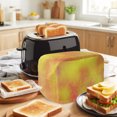 thumbnail image 3 of Toaster Cover 2 Slice, Ombre Orange, Dustproof Bakeware Oven Protector with Top Hook, Abstract Painting Watercolor Art Waterproof Small Kitchen Appliance Toasters Dust Cover, 12"x7.5"x8", 3 of 9