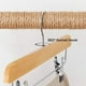thumbnail image 5 of Perchas para pantalones SONGMICS de madera con clips ajustables, paquete de 8, 5 of 9