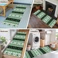 thumbnail image 6 of Green Black Southwest 2'x6' Runner Rug, Farmhouse Aztec Boho Ethnic Art Washable Non-Slip Area Rugs for Hallway Kitchen Floor Bedroom Entryway, StainResistant Laundry Carpet Decoration Indoor Mat, 6 of 9