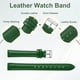 thumbnail image 3 of Correas de reloj de cuero Uxcell para hombres y mujeres, 14 mm, correa de reloj de liberación rápida, verde, 3 of 7